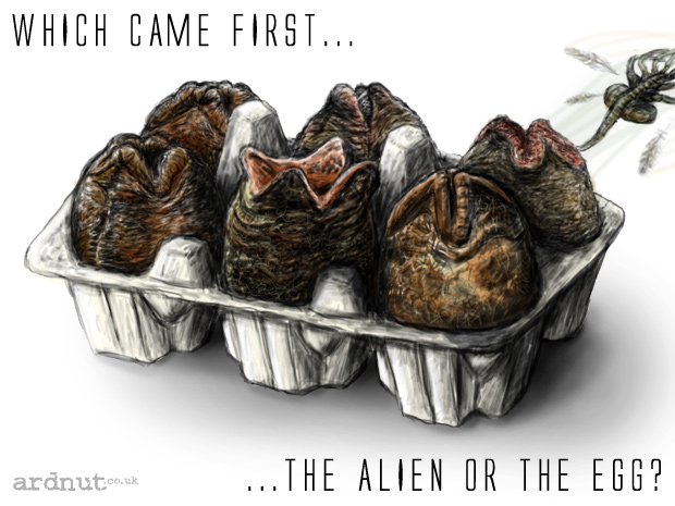 Which came first, the alien or the egg?