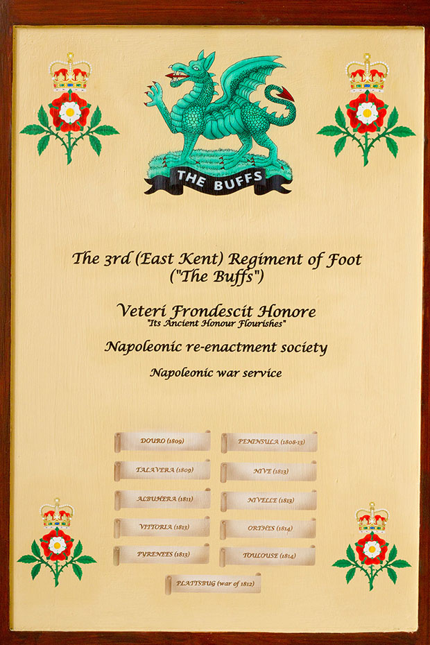 The Buffs Napoleonic Re-enactment Society A-Frame Sign Board